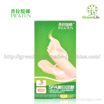 Feet Care Gel for Moisturizing SPA Socks, Skin Whitening, Moisturizing, Exfoliating Foot Mask, Silicone and 100% Herbal Socks